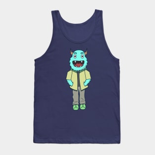 Blue Monster Tank Top